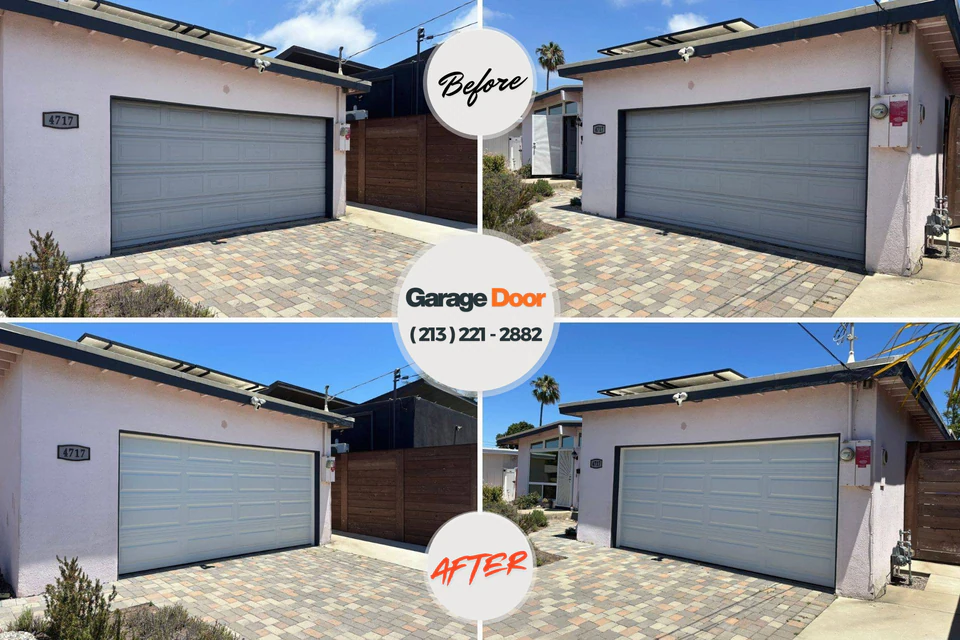 Before and after: garage door repair Westwood Shores, TX